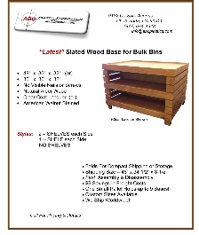 Wood bases for Bulk food bins